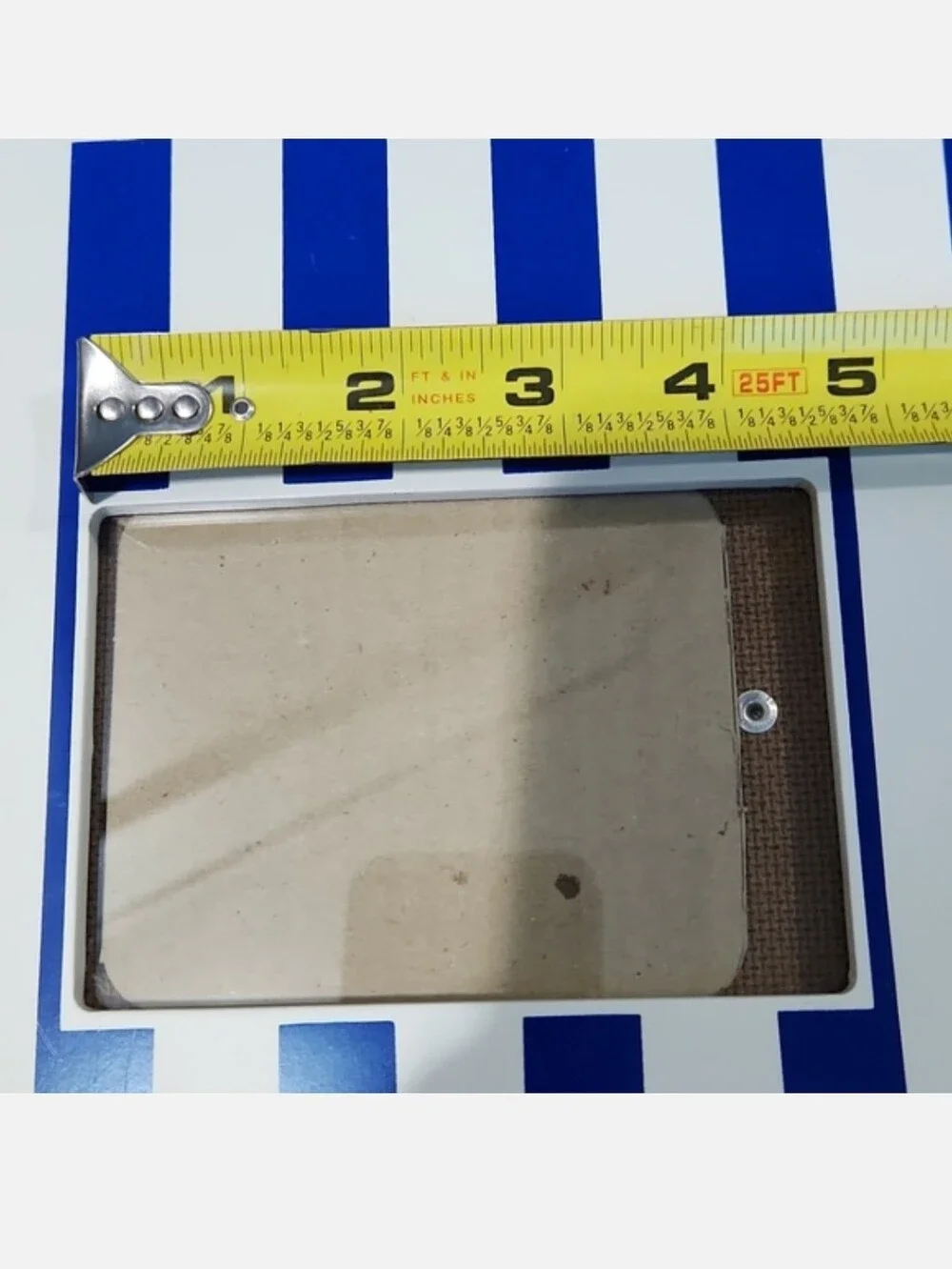 Blue White Striped Photo Frame